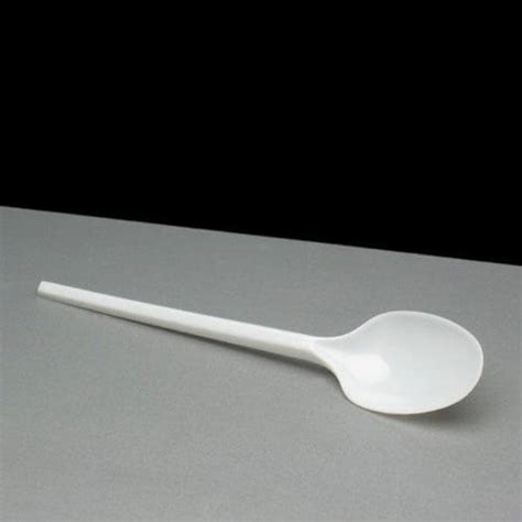 Disposable White Plastic Spoons