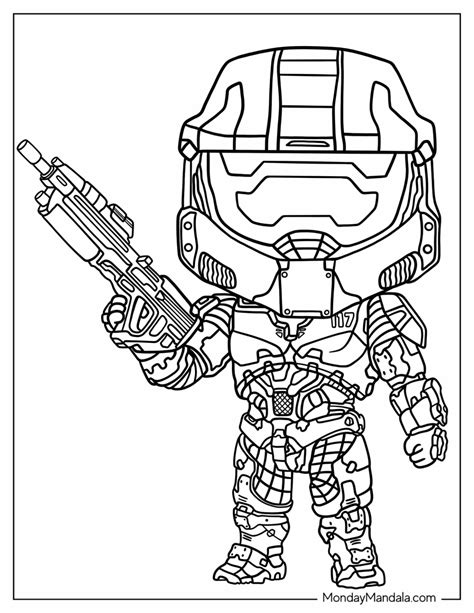20 Halo Coloring Pages (Free PDF Printables)
