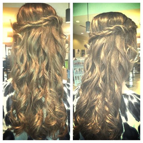 Rope braid with curls | My Work | Pinterest