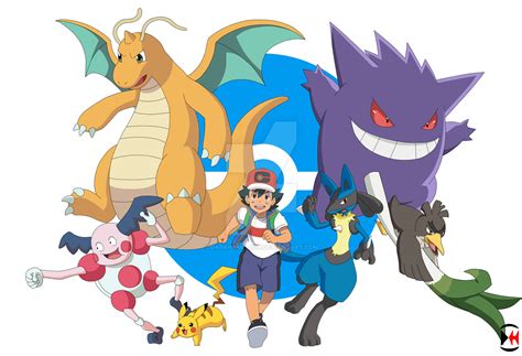 Ash's Galar team by Darkhameleon on DeviantArt