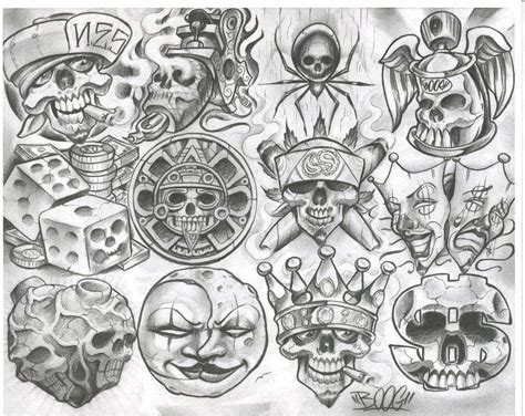 chicano style flashes | Chicano style tattoo, Boog tattoo, Chicano art tattoos