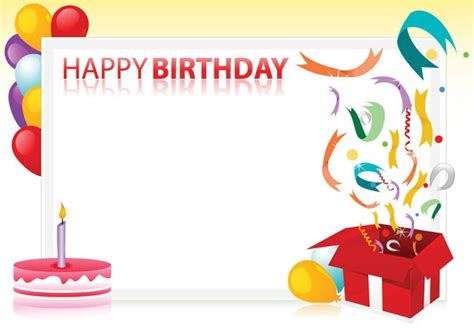 happy birthday page border - Clip Art Library