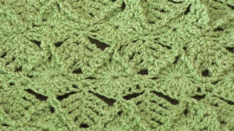 Leaf Crochet Stitch - Right Handed Crochet Tutorial - YouTube