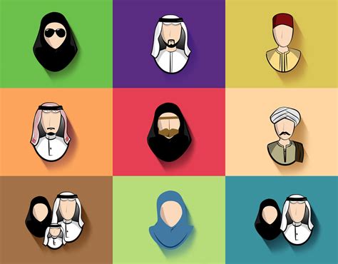 Middle Eastern Characters Icons set on Behance