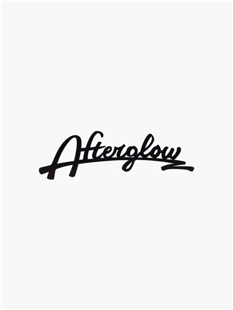 "Afterglow Logo" Sticker for Sale by RocketTheCat | Redbubble