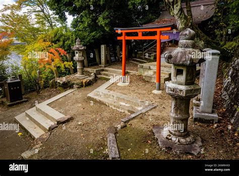 Beautiful red pagoda gates of ancient Eikando Temple in Kyoto Japan ...