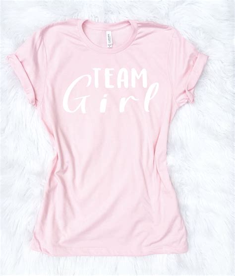 Team girl gender reveal shirt team boy shirt team girl | Etsy | Gender ...