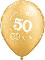 Gold 50th Latex Balloons| Designer Number 50 Gold Balloons Qualatex