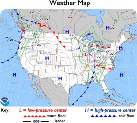 Weather Map Of High And Low Pressure - United States Map