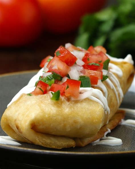 Creamy Chicken Chimichanga Recipe by Tasty | Recipe | Recipes, Mexican food recipes, Cooking