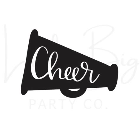 Cheer Megaphone SVG Craft Pattern, Megaphone SVG, Cheerleader SVG ...