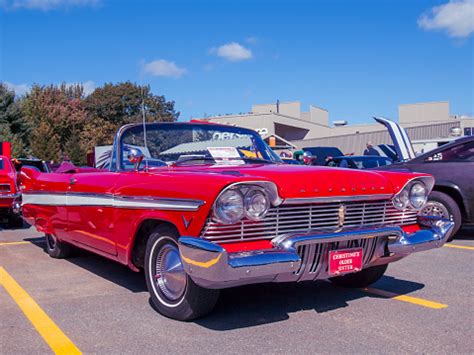 1957 Plymouth Belvedere Convertible Stock Photo - Download Image Now - iStock