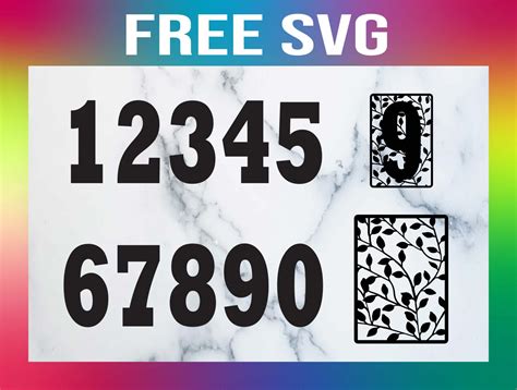 Free Numbers SVG Set