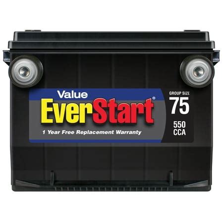 EverStart Value Lead Acid Automotive Battery, Group Size 75 - Walmart.com