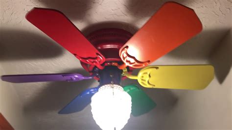 30" Home Trends Rainbow Hugger ceiling fan - YouTube