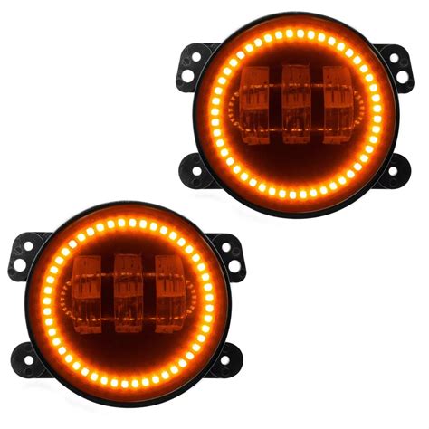 Oracle Jeep Wrangler Fog Lights; High Powered LED Fog Lights J141921 (07-19 Jeep Wrangler JK & JL)