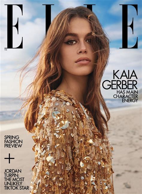 Kaia Gerber is the Cover Star of ELLE USA February 2023 Issue