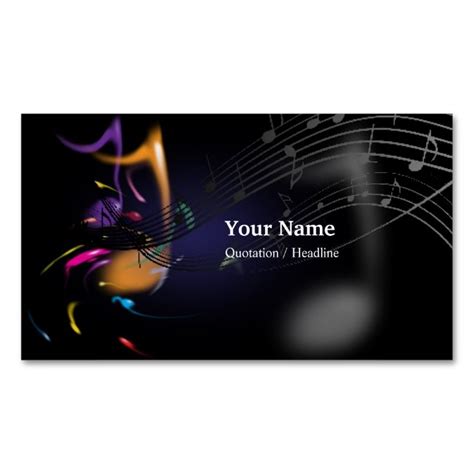 Music Business Card | Zazzle | Music business cards, Printing business cards, Dj business cards