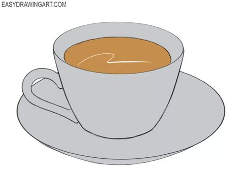 How to Draw a Cup of Tea - Easy Drawing Art