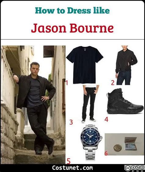 Jason Bourne Costume for Cosplay & Halloween