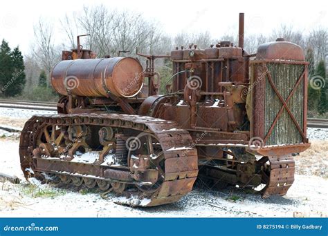 Antique bulldozer stock photo. Image of tractor, equipment - 8275194