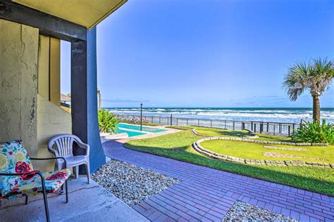 Oceanfront Resort Condo Steps to Daytona Beach! - Daytona Beach Shores ...