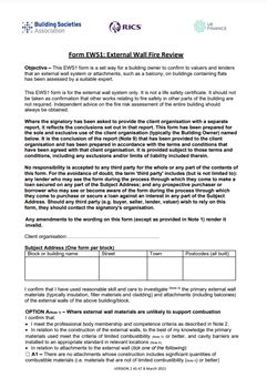 EWS1 forms | SNG, formerly Network Homes