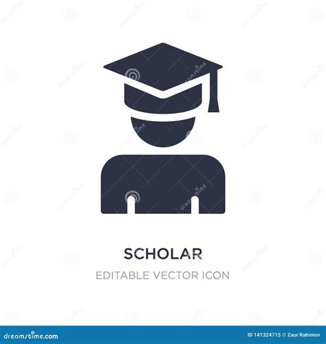 Scholar Icon on White Background. Simple Element Illustration from ...