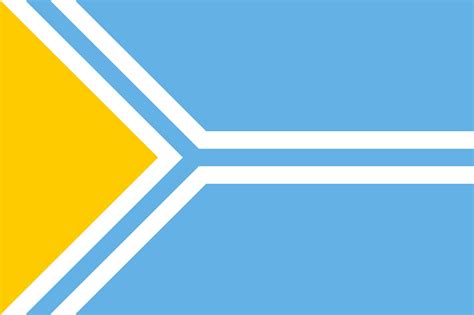 Flag of Tuva, a republic of Russia : vexillology