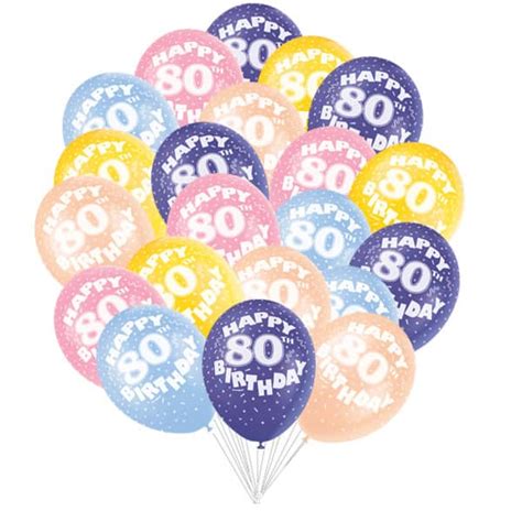 80th Birthday Balloons | Partyrama.co.uk