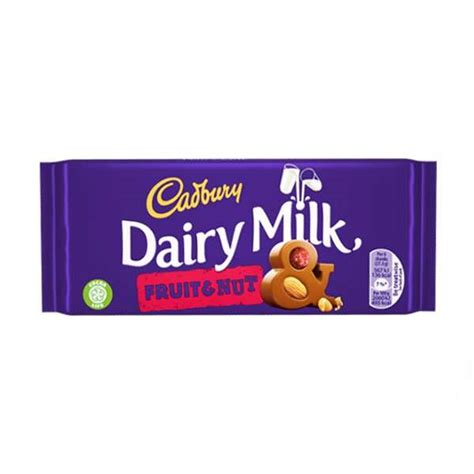 Cadbury Fruit and Nut 200g bar (eng) - Sedo Snax