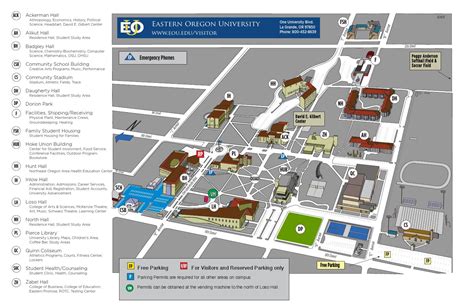 Eastern Oregon University Campus Map