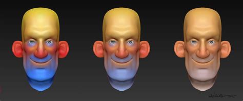 ArtStation - COLOR ZONES OF THE FACE