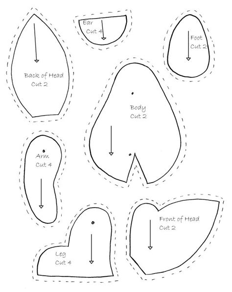 free memory animal sewing pattern - SharnaLocrian