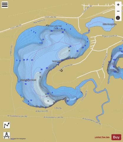 Trout Lake Fishing Map | Nautical Charts App