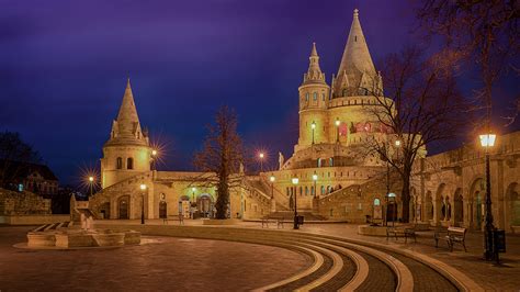 Photo Budapest Hungary Fountains Buda Castle Hill Castles 1920x1080