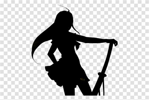 Anime Girl Silhouette, Nature, Outdoors, Astronomy, Night Transparent Png – Pngset.com