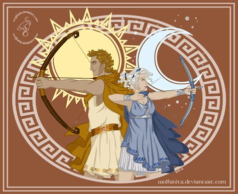 GodsOfAncientGreece:ShirtDesign Apollo and Artemis by wolfanita on ...