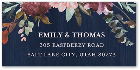 Muted Floral Address Label by Yours Truly | Wedding address labels, Wedding address, Address labels
