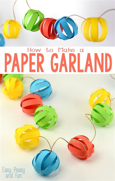 Paper Ball Garland - Easy Peasy and Fun