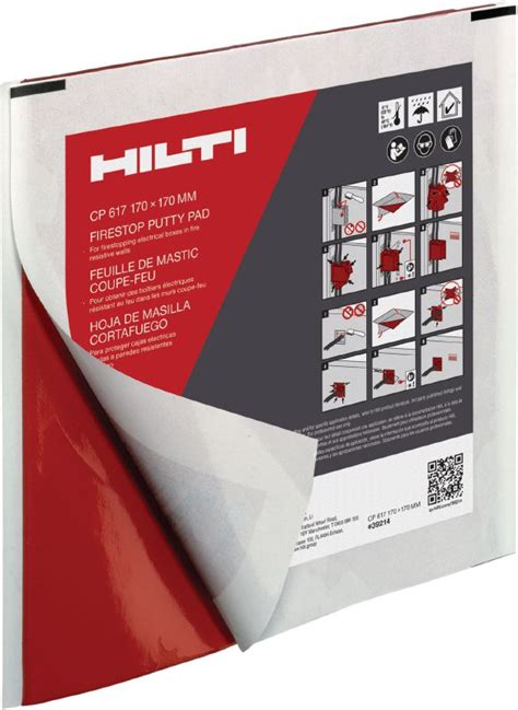 CP 617 firestop putty pad - Firestop putties - Hilti Finland