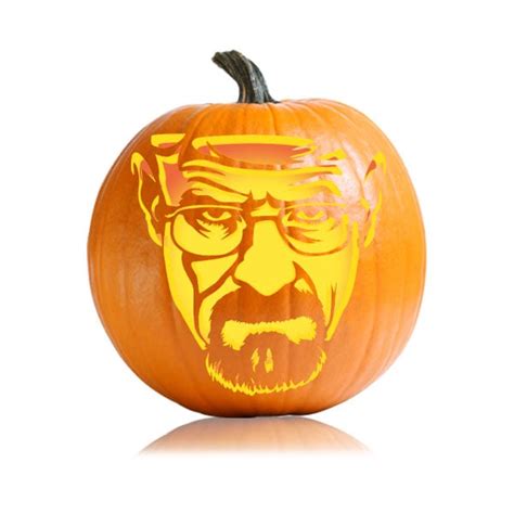 Walter White Breaking Bad Pumpkin Carving Pattern - Ultimate Pumpkin ...