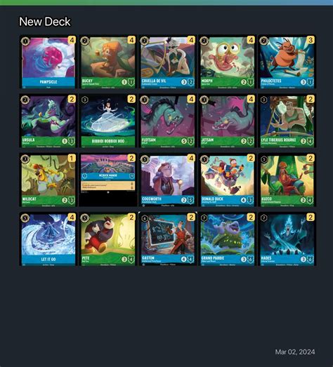 New Deck Lorcana Deck • Lorcana.GG