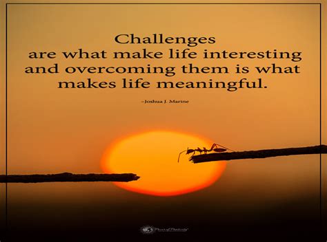 Challenges are what make life interesting