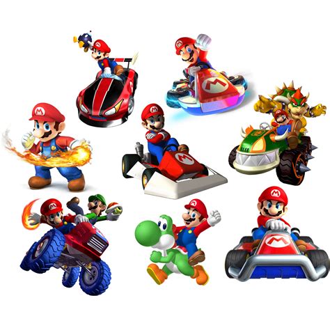 Super Mario Png Bundle, Mario Kart Png, Mario Kart Clipart, High ...