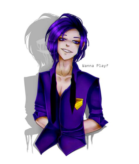 Fnaf 2 Purple Man Drawing