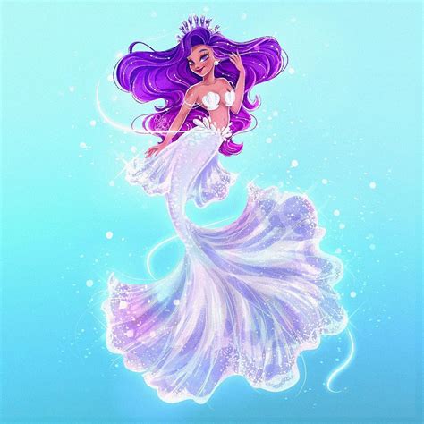 Mermaid Drawings, Mermaid Art, Anime Girl Drawings, Art Drawings, Black Disney Princess, Disney ...