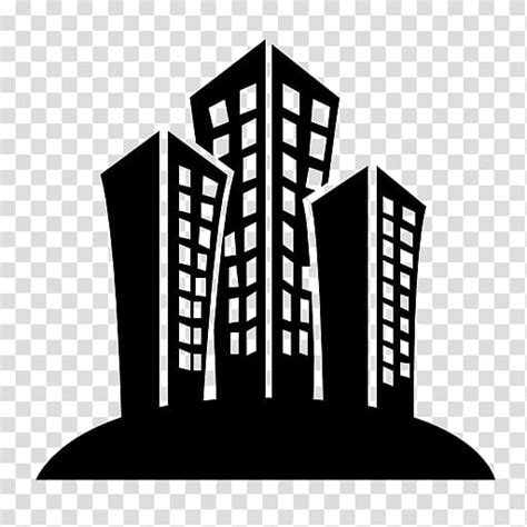 Tall Building Clipart Black And White Apple