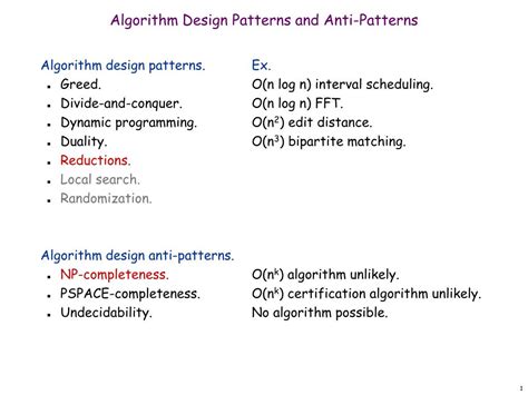 PPT - Algorithm Design Patterns and Anti-Patterns PowerPoint ...