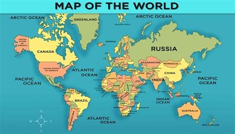 World Map For Kids High Resolution - Carolina Map